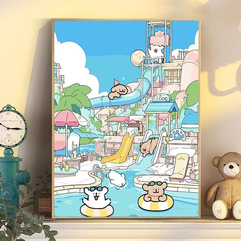 Playful Cartoon Dog Wall Art