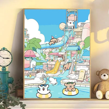 Playful Cartoon Dog Wall Art