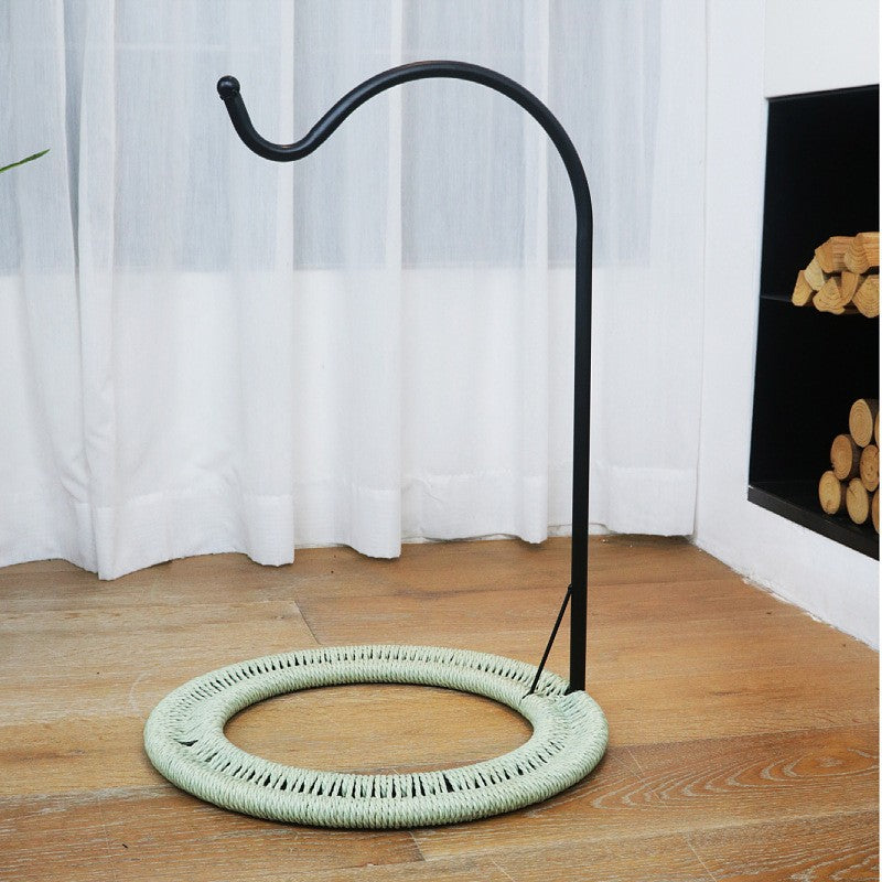Hanging chair made of rattan with comfortable cushion Acalora