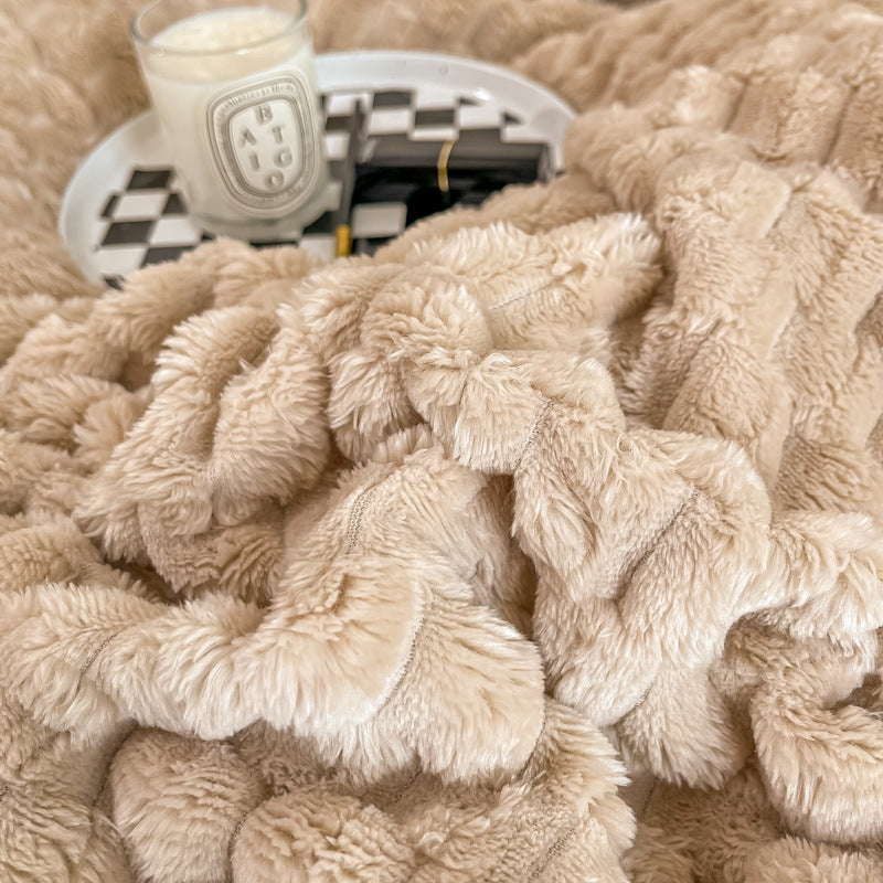 Luxurious Textured Throw Blanket