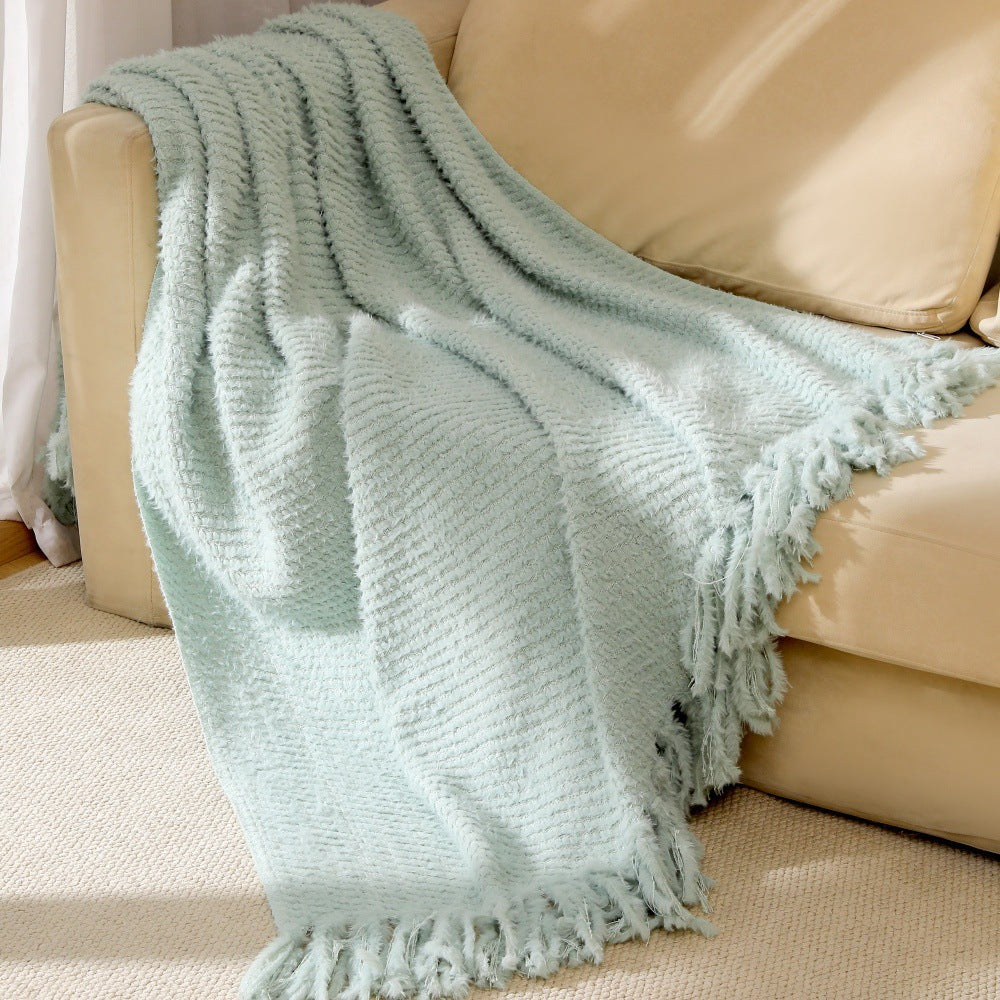 Soft Textured Throw Blanket