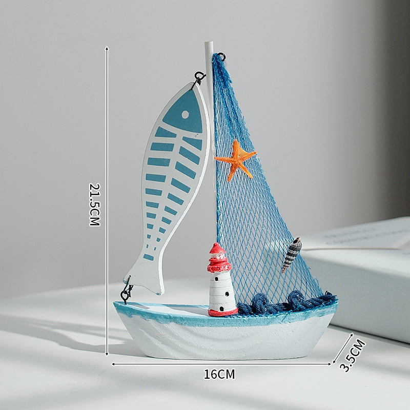 Classic Nautical Sailboat Model