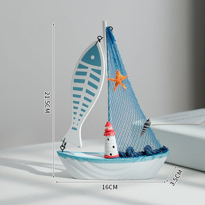Classic Nautical Sailboat Model