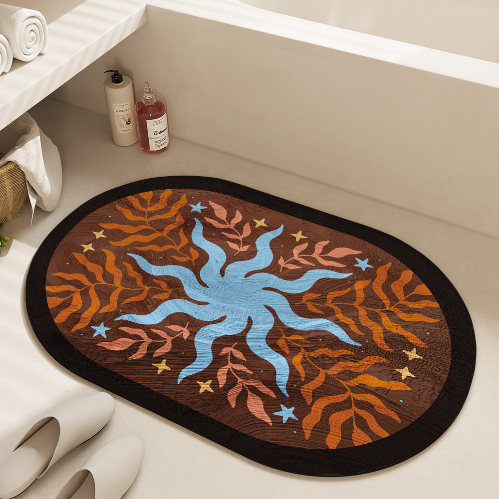 Floral Print Area Rug Acalora