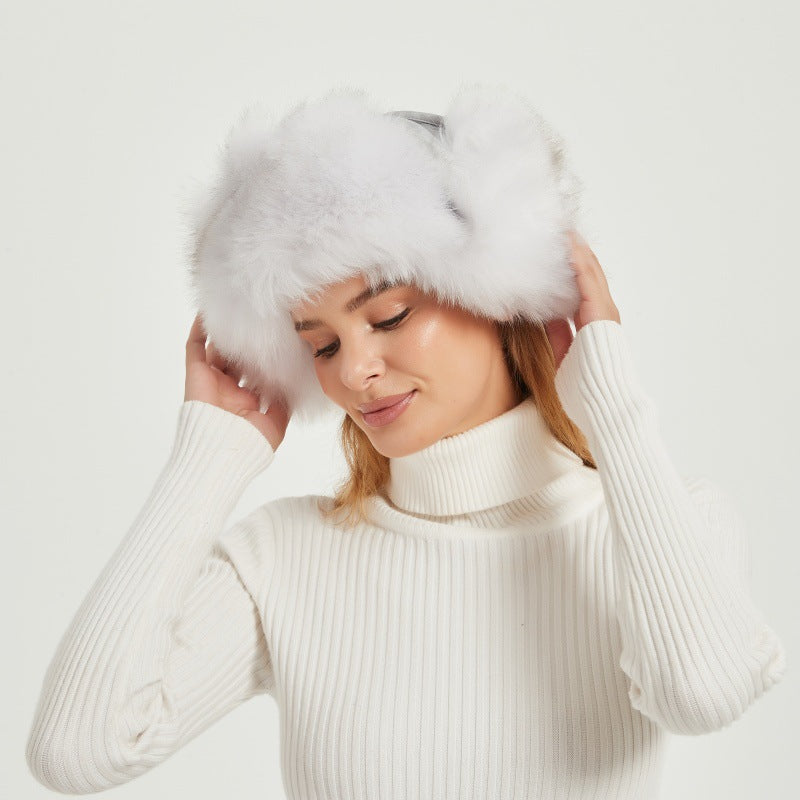 Skanto | Women's Chunky Faux Fur Winter Hat with Animal Ears