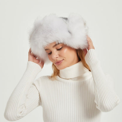Skanto | Women's Chunky Faux Fur Winter Hat with Animal Ears