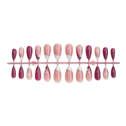 Elegant Decorative Long Press-On Nails Acalora