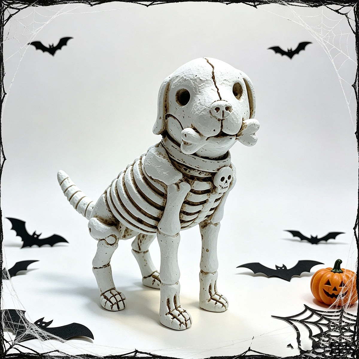 Decorative Dog Skeleton Figurine Acalora