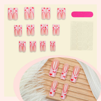 Heart-Design Press-On Nail Set Acalora