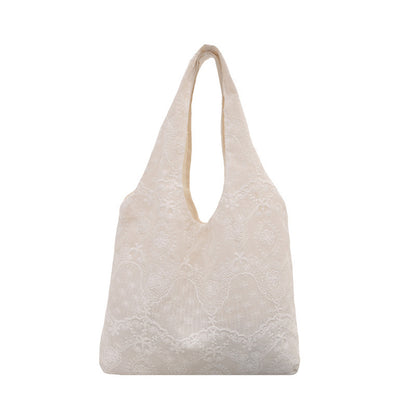 Elegant Lace-Trimmed Shoulder Bag Acalora