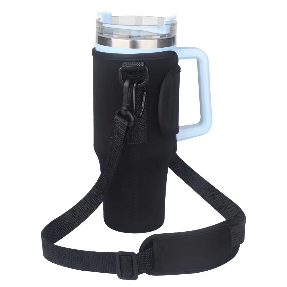Ladies trendy and sparkling drinking bottle with shoulder bag Bowlift