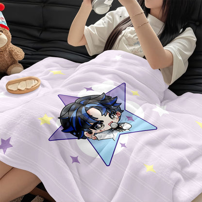 Cartoon-Themed Cozy Blanket