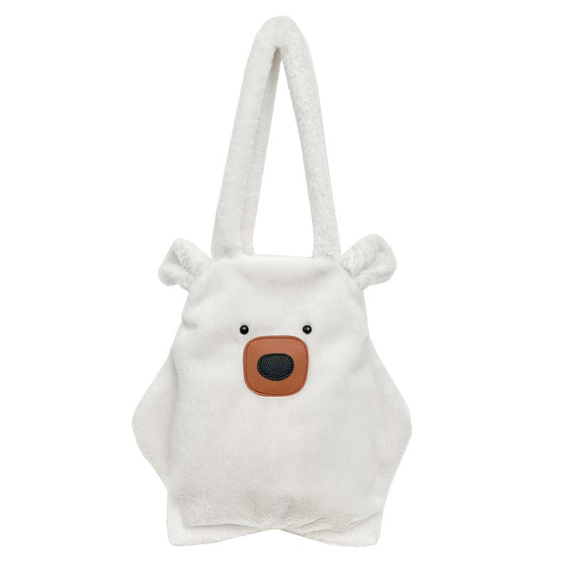 Plush Bear-Themed Tote Bag Acalora
