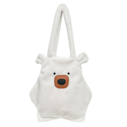 Plush Bear-Themed Tote Bag Acalora