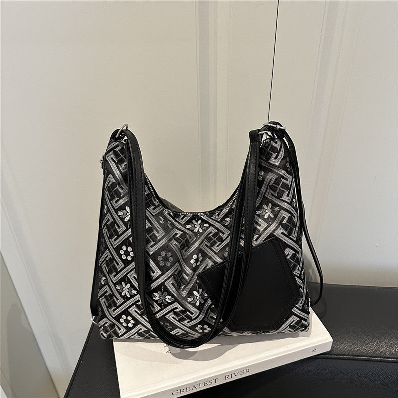 Stylish Geometric Pattern Shoulder Bag Acalora