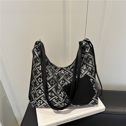 Stylish Geometric Pattern Shoulder Bag Acalora
