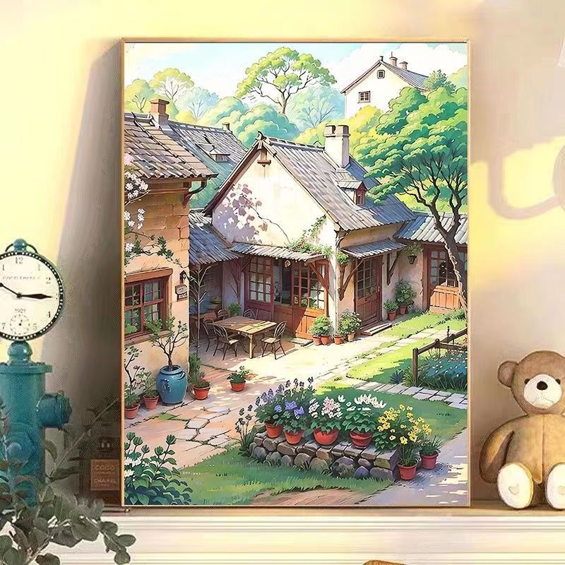 Serenity-Inspired Garden Scene Wall Art