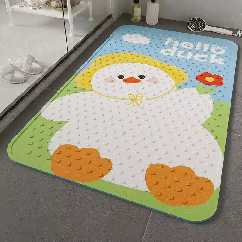 Cartoon-Themed Bath Mat