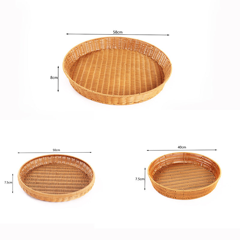 Handwoven Decorative Serving Tray Acalora