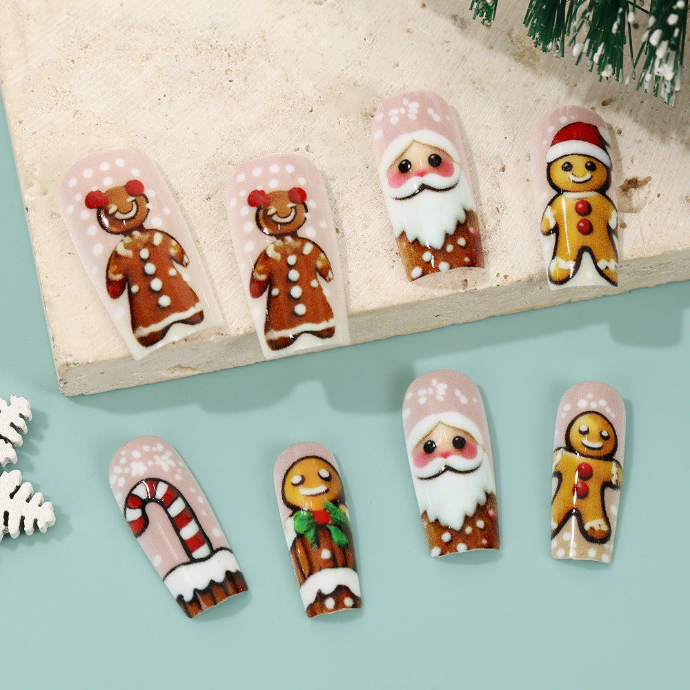 Christmas art nails with festive designs Acalora
