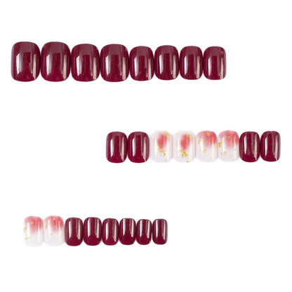 Artificial nails in modern glitter gradient design Acalora