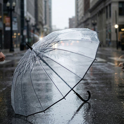 Women's Transparent Umbrella Bowlift