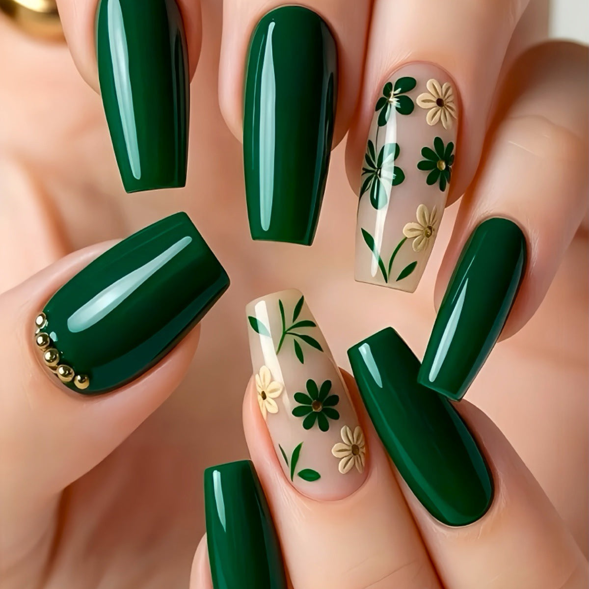 Botanical Nail Art Press-On Set Acalora