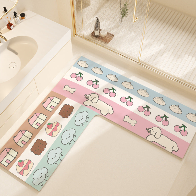 Non-Slip Colorful Bathroom Mat