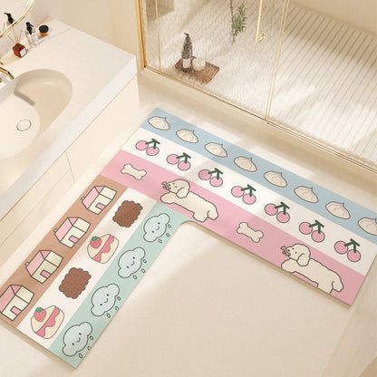 Non-Slip Colorful Bathroom Mat