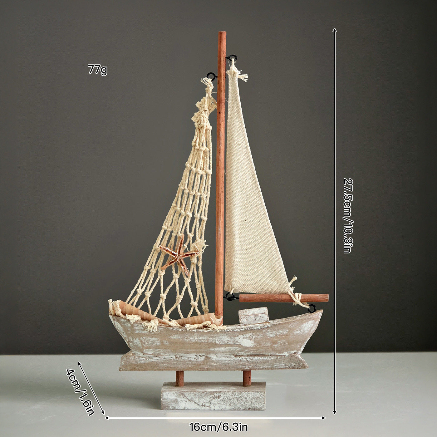 Decorative Sailboat Home Accent