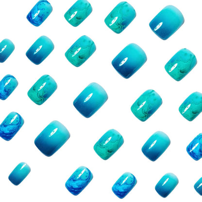 Artistic Wave-Inspired Nail Art Acalora