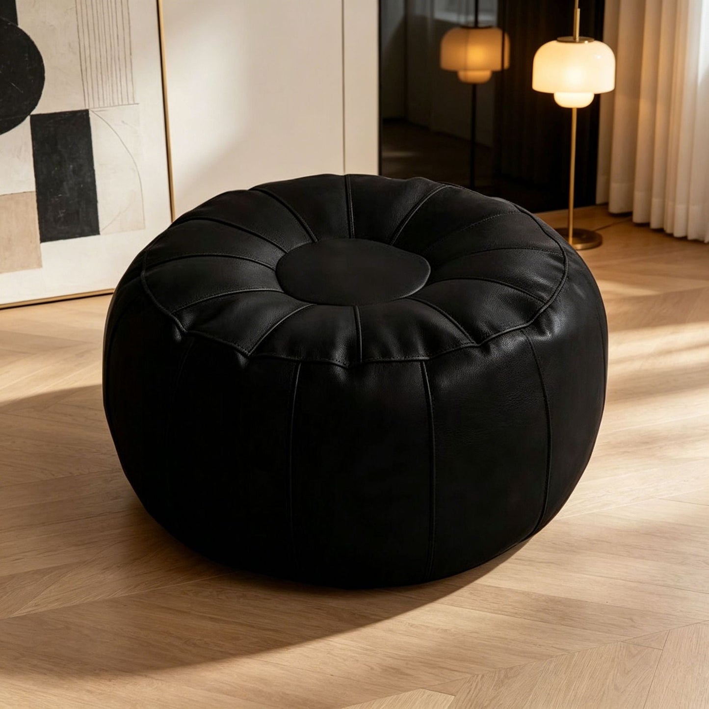Ladies Elegant Leather Stool in Modern Design Bowlift