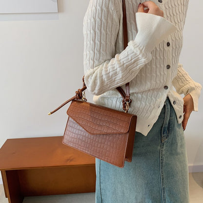 Crocodile-Embossed Handcrafted Crossbody Bag Acalora
