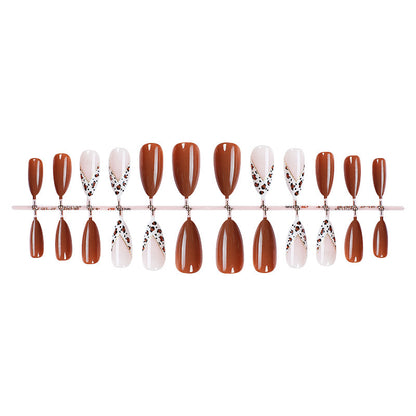 Decorative Press-On Nail Set with Unique Patterns Acalora