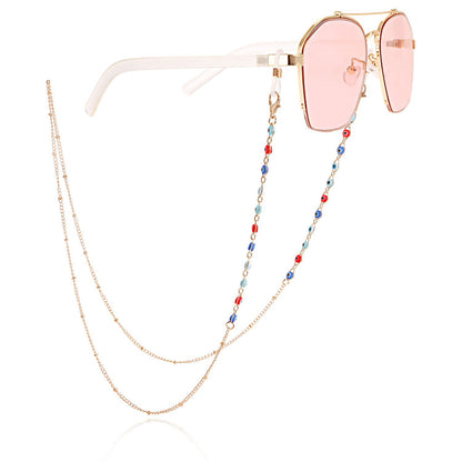Stylish Sunglasses with Decorative Chain Acalora