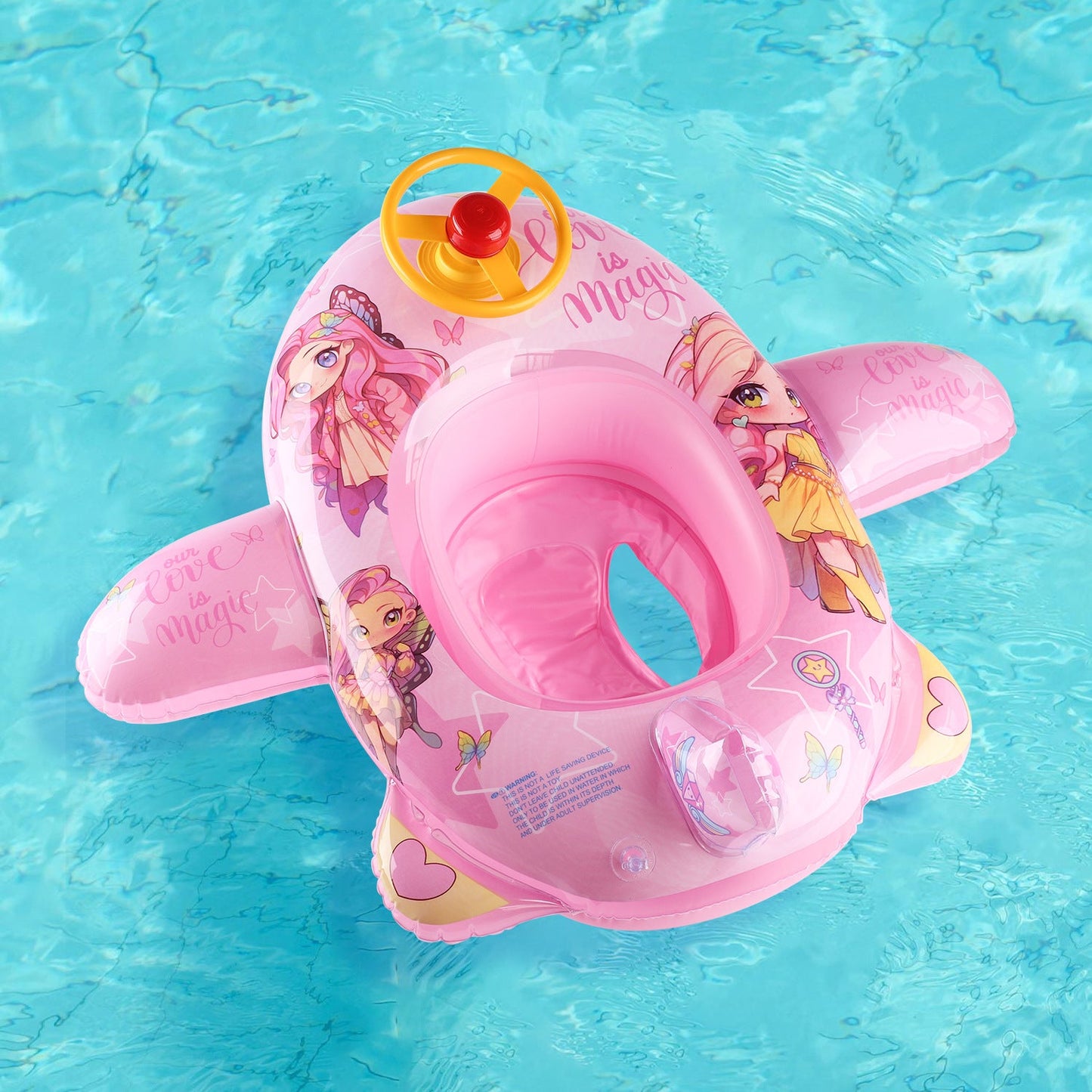 Women's Inflatable Swim Ring with Safety Control Karnz