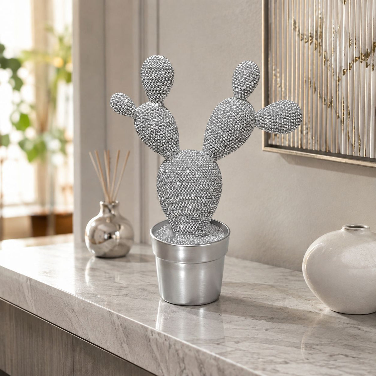 Glittering Cactus Decorative Figure Acalora