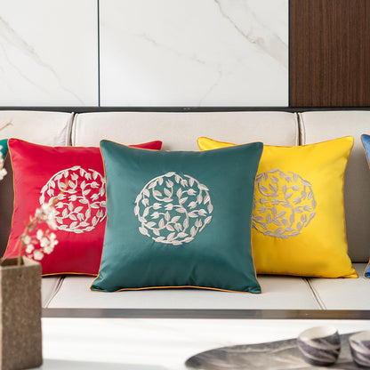 Decorative Embroidered Throw Pillow