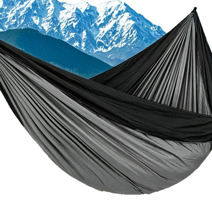 Ultralight portable parachute camping hammock with reinforced tree straps and ripstop nylon Bowlift