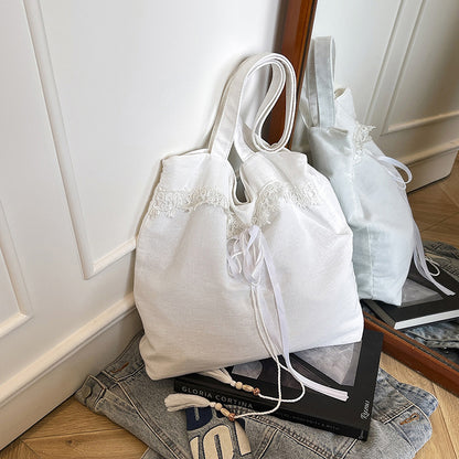 Chic Embroidered Shoulder Tote Bag Acalora