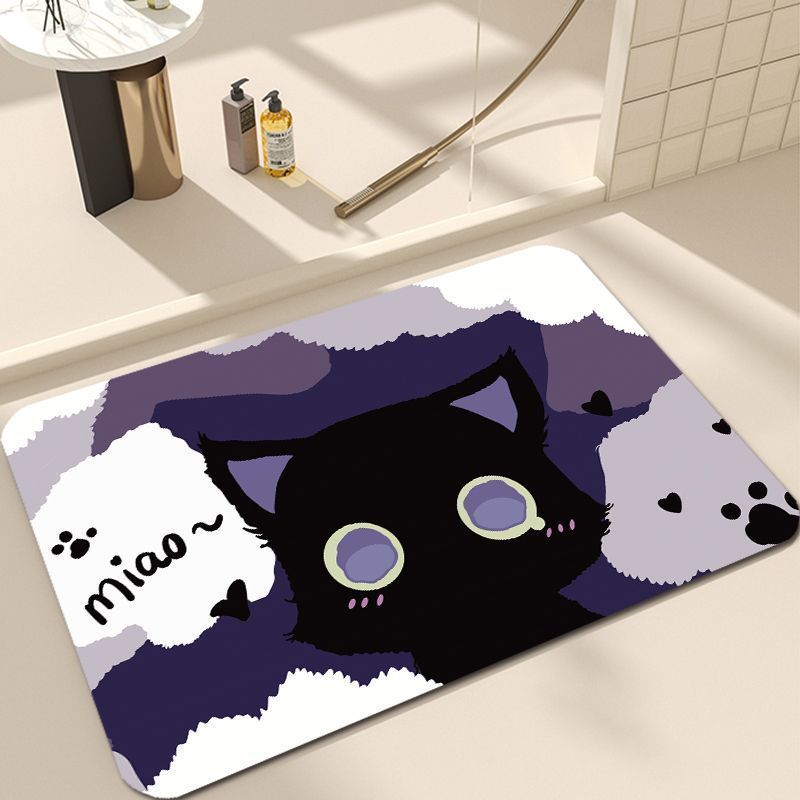 Cute Cat Design Bath Mat