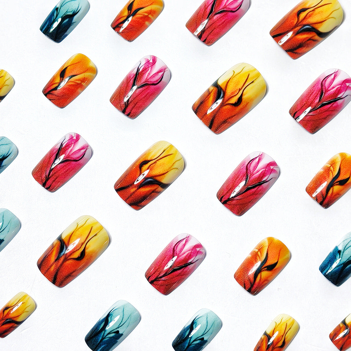 Autumn Leaf-Inspired Nail Art Design Acalora