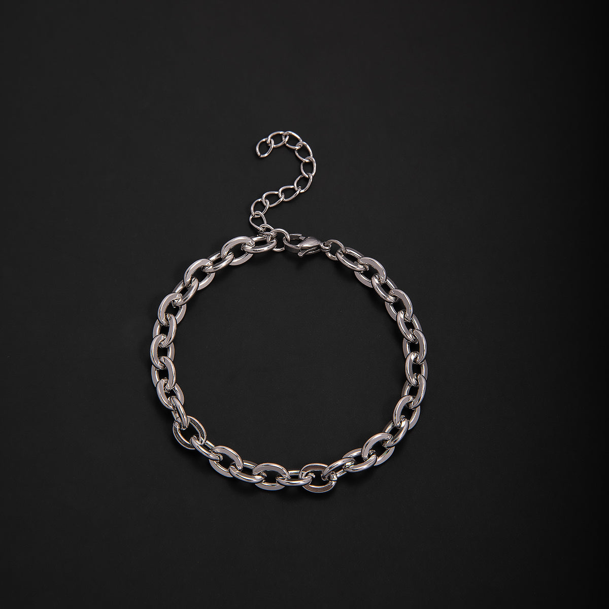 Textured Chain Link Bracelet Acalora
