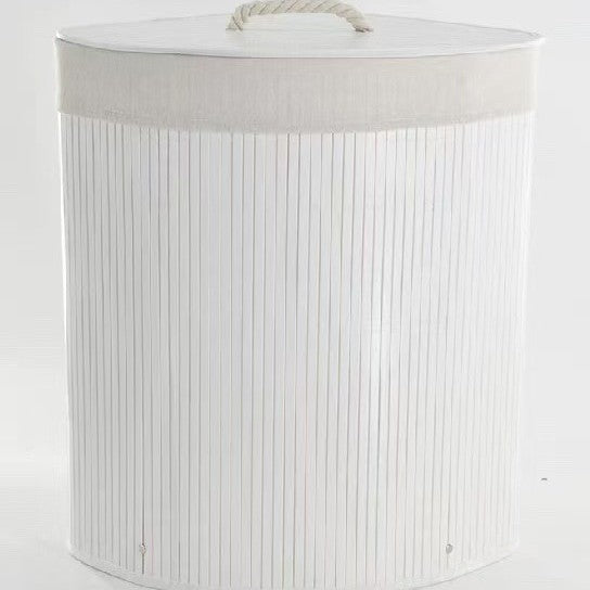 Laundry basket made of natural bamboo by Acalora