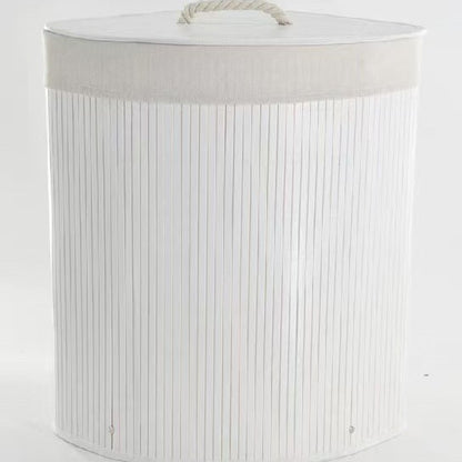 Laundry basket made of natural bamboo by Acalora