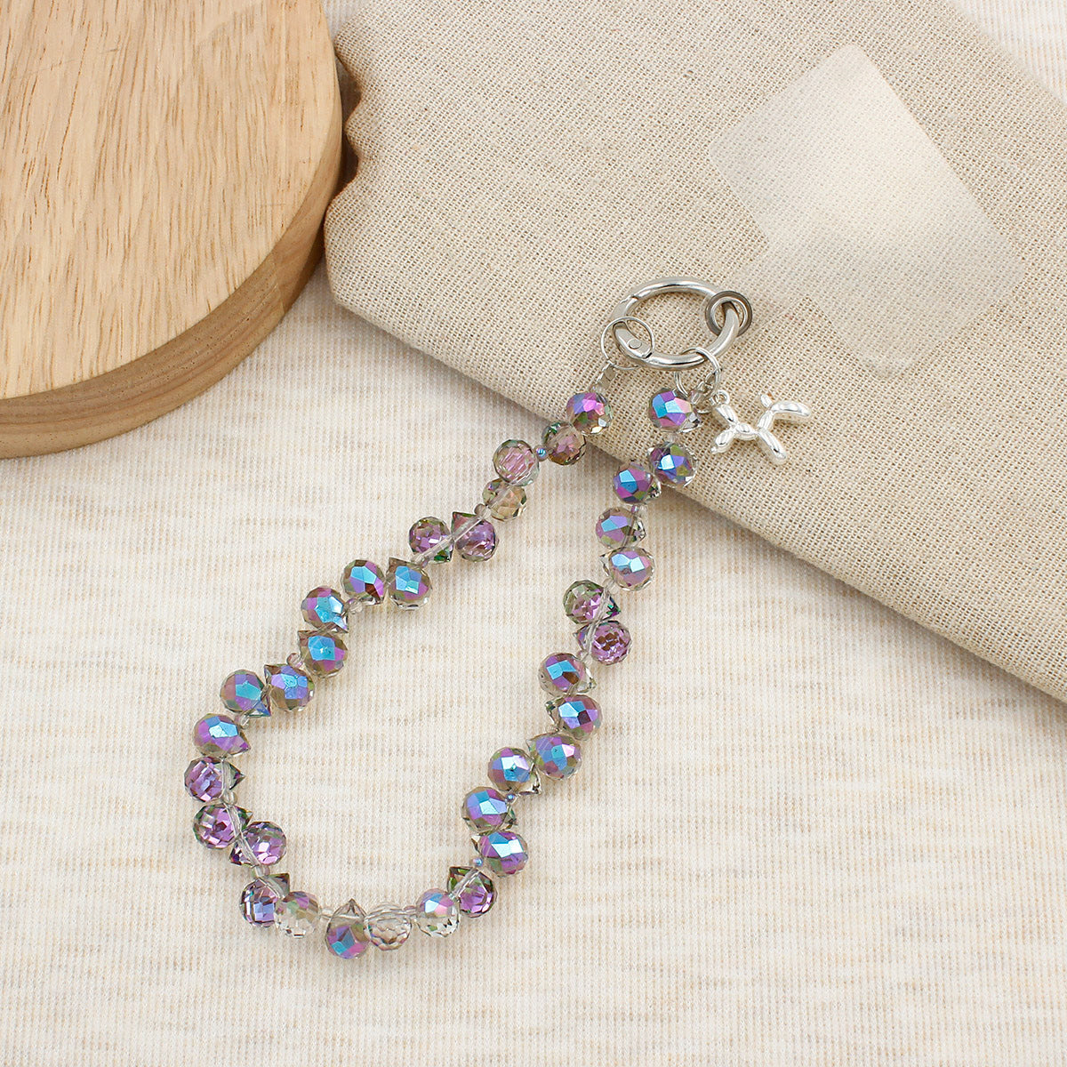Crystal-Embellished Charm Bracelet Acalora