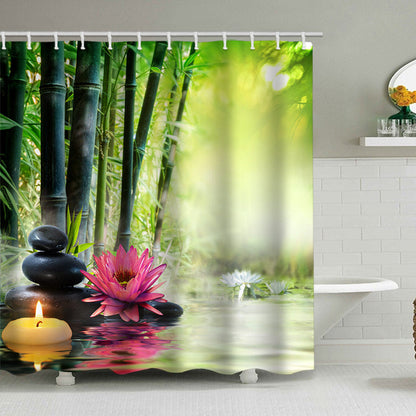 Tranquil Zen Nature Shower Curtain