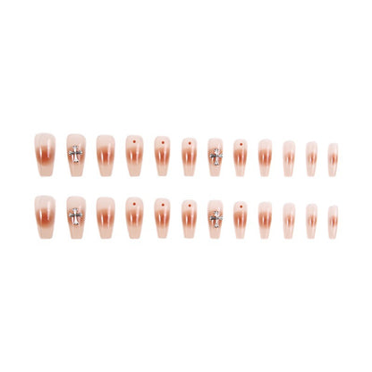 Artificial nail set with glamorous 3D decorations Acalora