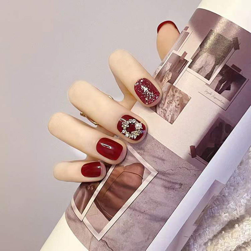 Decorative Floral Press-On Nail Art Set Acalora
