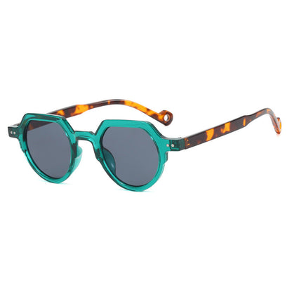 Women's geometric sunglasses with protective UV filter and robust frame Karnz